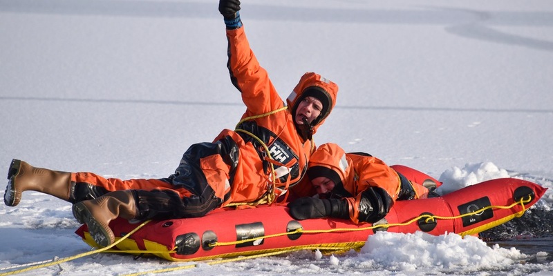 DLRG warnt: Lebensgefahr beim Betreten von Eisflächen - auch in überschwemmten Gebieten - Foto: presseportal.de