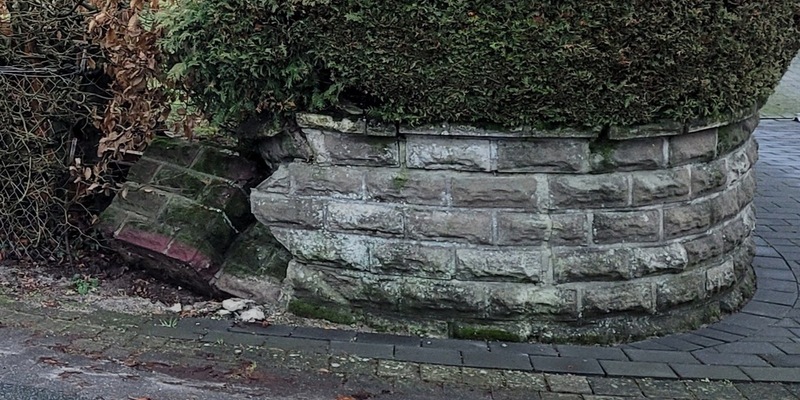 POL-EL: Salzbergen - Grundstücksmauer beschädigt - Zeugen gesucht - Foto: presseportal.de