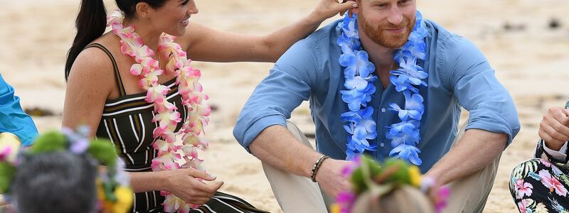 Prinz Harry und seine Frau Meghan waren 2018 zu Besuch in Australien. - Foto: Dan Himbrechts/AAP/dpa