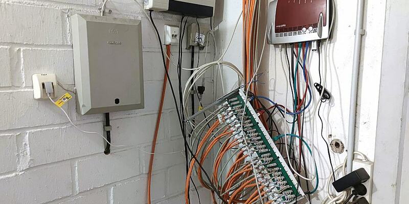 Netzwerk-Kabel in einem Hausanschlussraum - Foto: ?ber dts Nachrichtenagentur