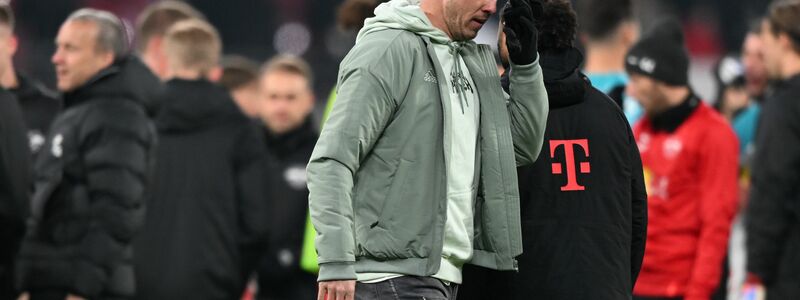 Bayern-Trainer Julian Nagelsmann musste das 1:1 bei RB Leipzig erst einmal verarbeiten. - Foto: Hendrik Schmidt/dpa