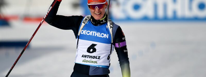 Biathletin Denise Herrmann-Wick siegte in Antholz. - Foto: Christian Einecke/dpa