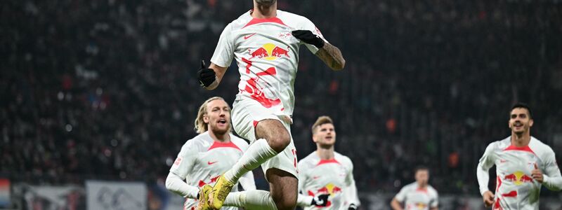 War an zwei Toren beteiligt: Yan Diomande - Foto: Hendrik Schmidt/dpa