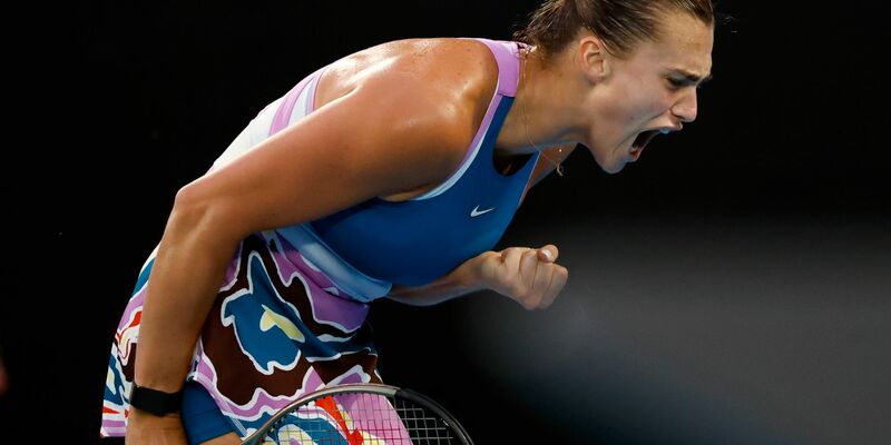 Steht bei den Australian Open im Achtelfinale: Aryna Sabalenka. - Foto: Asanka Brendon Ratnayake/AP/dpa