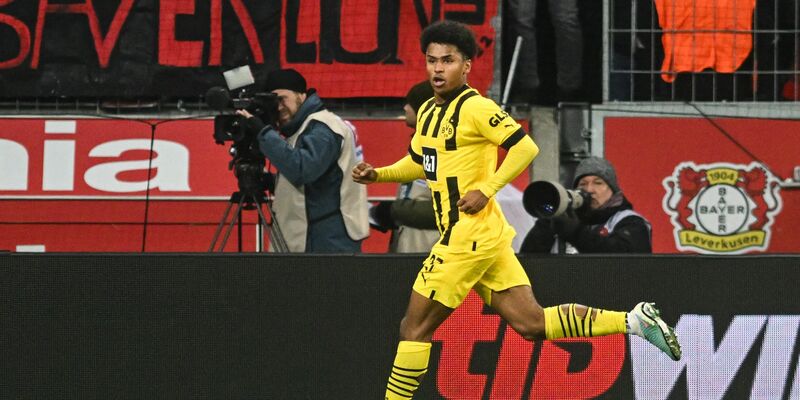 Karim Adeyemi brachte den BVB mit seinem ersten Bundesliga-Tor in Führung. - Foto: Bernd Thissen/dpa