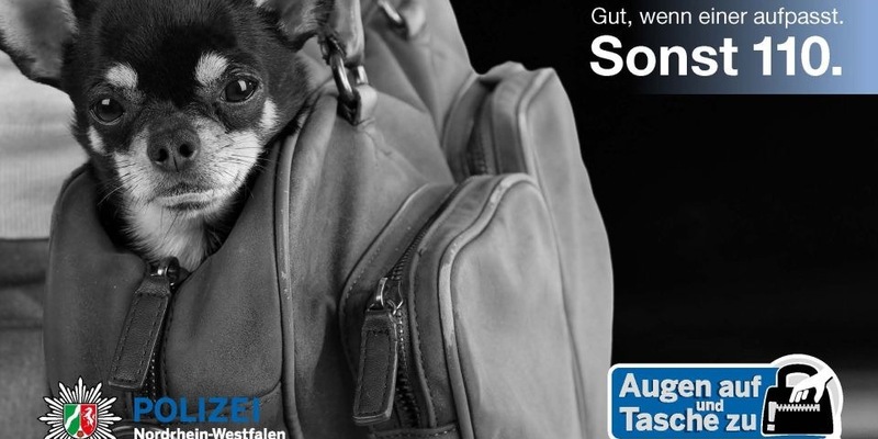 LKA-NRW: Die Polizei NRW hat ein Auge auf Taschendiebe - Halten Sie ein Auge auf Ihre Tasche! - Foto: presseportal.de