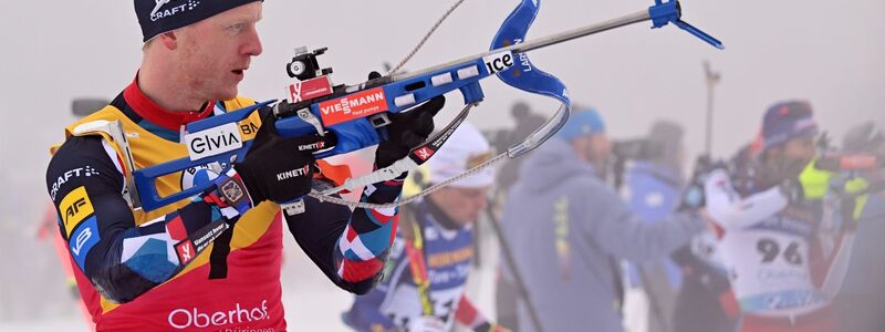 Johannes Thingnes Bö holte in Oberhof als erster Skijäger Medaillen in allen sieben Rennen. - Foto: Martin Schutt/dpa