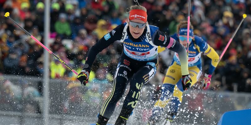 Erfuhr gut drei Stunden vor dem Rennen von ihrem Einsatz: Sophia Schneider. - Foto: Hendrik Schmidt/dpa