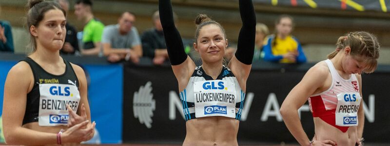 Siegte in Dessau über die 100 Meter in 11,04 Sekunden: Gina Lückenkemper. - Foto: Stefan Mayer/Eibner-Pressefoto/dpa