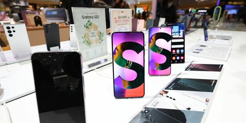 Ein Werberaum am Hauptsitz von Samsung Electronics Co. in Seoul. - Foto: -/YNA/dpa