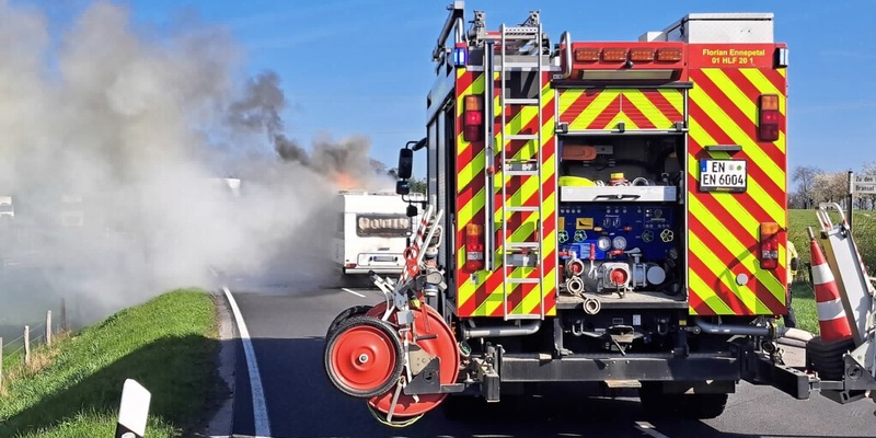 POL-ROW: Wohnmobil in Vollbrand - hoher Sachschaden - Foto: presseportal.de