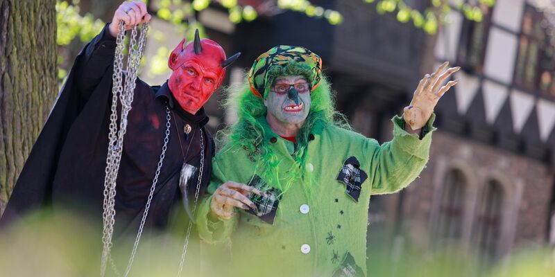 Walpurgisfest in Wernigerode. - Foto: Matthias Bein/dpa