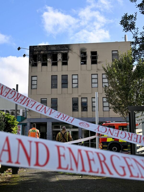 A fire broke out at Loafers Lodge on Monday.