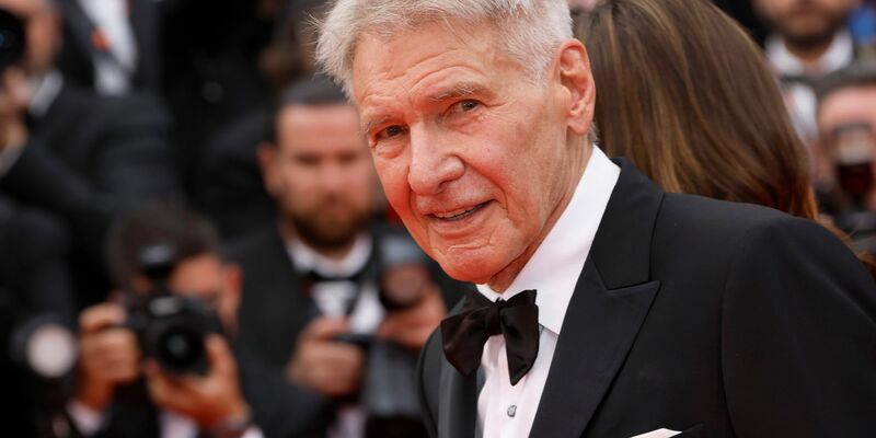 Harrison Ford bei der Premiere des Films «Indiana Jones und das Rad des Schicksals» in Cannes. - Foto: Joel C Ryan/Invision/AP/dpa