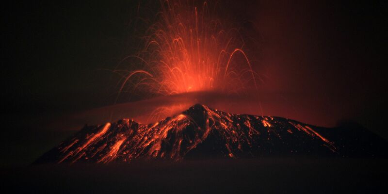 Blick auf den Vulkan Popocatepetl am 20. Mai 2023. - Foto: Osvaldo Cantero/XinHua/dpa