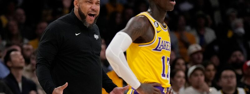 Lakers-Profi Dennis Schröder würde gerne weiter für das Team von Trainer Darvin Ham spielen. - Foto: Ashley Landis/AP