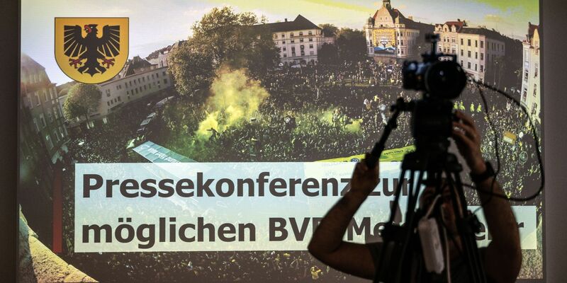 Die Stadt Dortmund bereitet sich auf eine riesige Party vor, sollte der BVB deutscher Meister werden. - Foto: Bernd Thissen/dpa