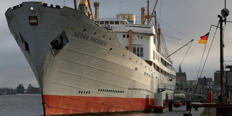 Die «Georg Büchner» Anfang Januar 2013 im Rostocker Stadthafen. - Foto: Bernd Wüstneck/dpa-Zentralbild/dpa