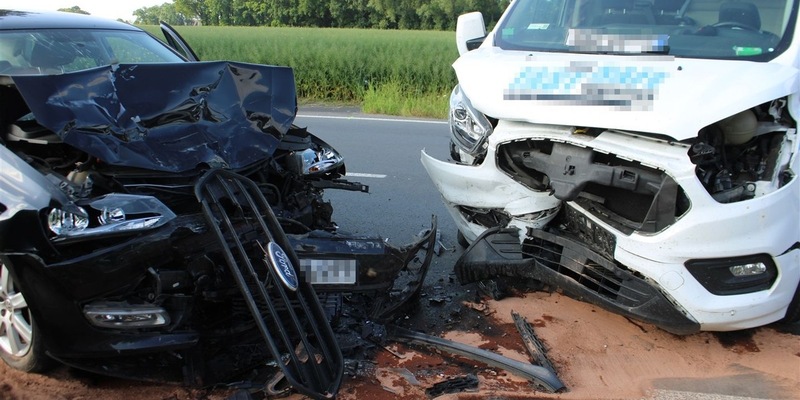 POL-COE: Lüdinghausen, Seppenrade, B474/ Unfall mit drei Autos - Foto: presseportal.de