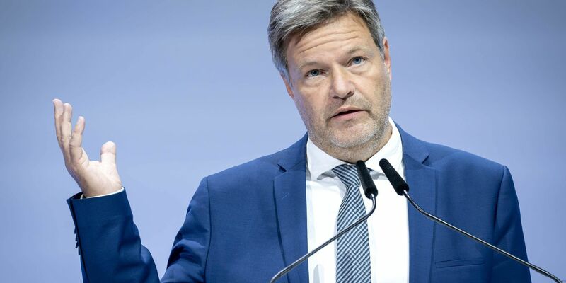Robert Habeck beim Deutschen Sparkassentag in Hannover. - Foto: Sina Schuldt/dpa