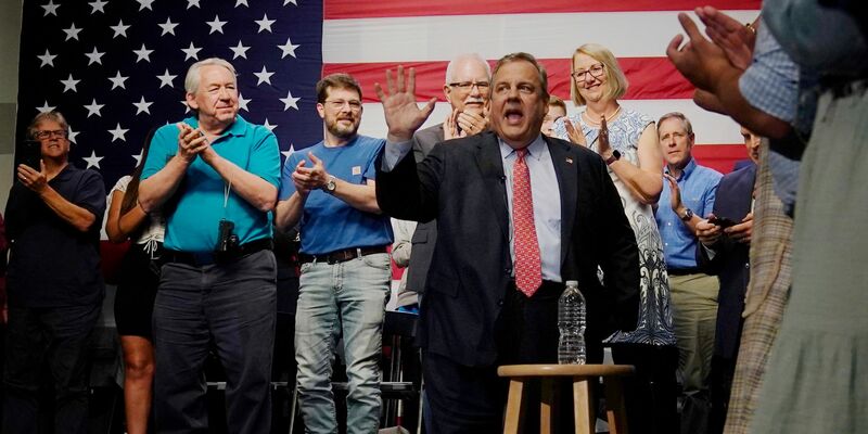 Der Republikaner und ehemalige Gouverneur von New Jersey, Chris Christie, tritt 2024 als Präsidentschaftskandidat an. - Foto: Charles Krupa/AP