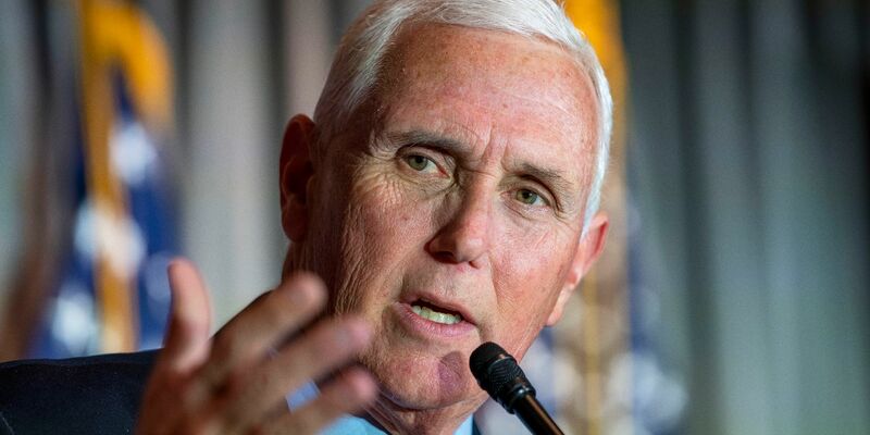 Ex-Vizepräsident Mike Pence bei einem Event in Washington. Der ehemalige Trump-Partner will 2024 selbst für das höchste Amt in den USA kandidieren. - Foto: Alex Brandon/AP