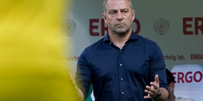 Bundestrainer Hansi Flick muss sich Fragen stellen. - Foto: Marcus Brandt/dpa