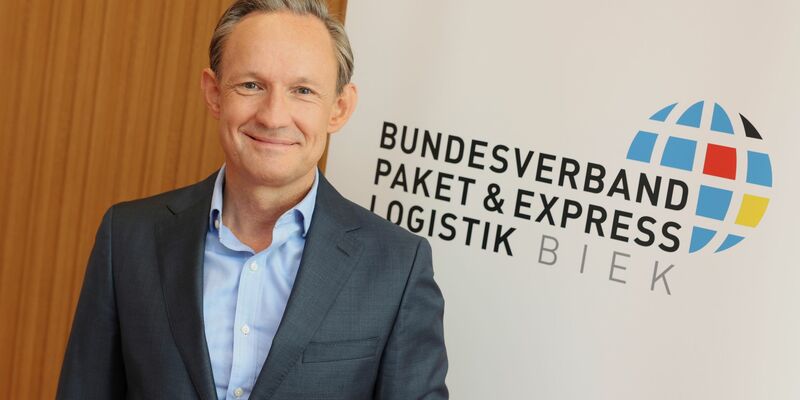 Marten Bosselmann stellte die Post- und Paket-Studie des Branchenverbandes Biek  vor. - Foto: Joerg Carstensen/dpa