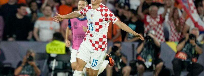 Mario Pasalic traf in der zweiten Halbzeit zum 1:2 für Kroatien und drehte die Partie. - Foto: Peter Dejong/AP/dpa