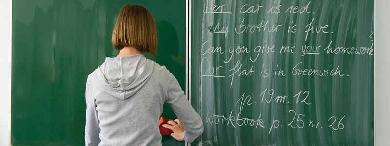 Englisch-Unterricht an einer Grundschule in Frankfurt (Oder). - Foto: Patrick Pleul/dpa-Zentralbild/dpa