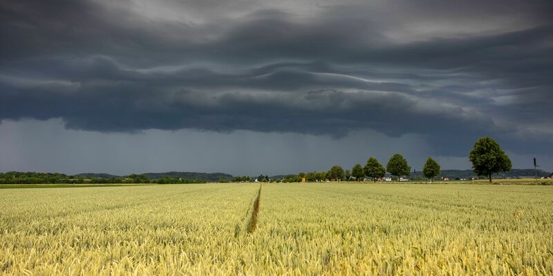 Gewitterwolken ziehen über die Region Augsburg. Der Deutsche Wetterdienst warnt vor Unwettern mit Starkregen, Gewittern und Hagel. - Foto: Bernd März/dpa