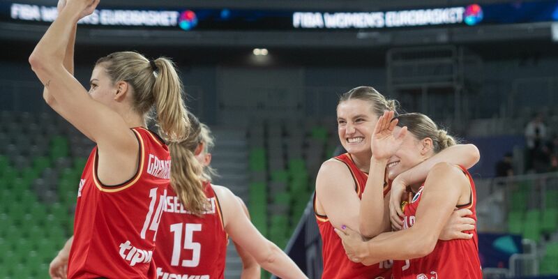 Die deutschen Basketballerinnen treffen im EM-Viertelfinale auf Spanien. - Foto: Lucas Kröger/DBB/dpa