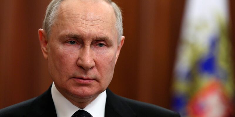 Wladimir Putin, Präsident von Russland, während einer Ansprache an die Nation. - Foto: Gavriil Grigorov/Pool Sputnik Kremlin/AP/dpa