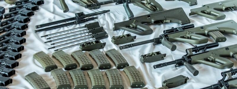 Sichergestellte Waffen, Munition und NS-Devotionalien. - Foto: BMI/APA/dpa