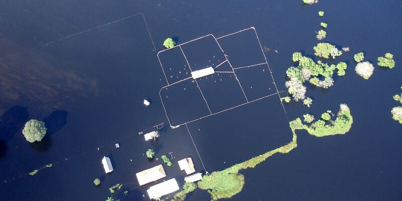 Die Stadt Trinidad in der Region Beni in Bolivien unter Wasser: Aufgrund der schweren Regenfälle waren 40.000 Menschen obdachlos geworden (Archivbild). - Foto: Argentinian Foreign Ministry/EFE/epa/dpa