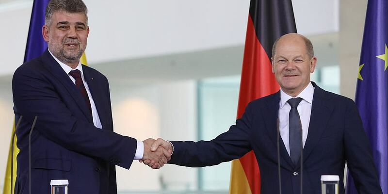 Ion-Marcel Ciolacu und Olaf Scholz am 04.07.2023 - Foto: ?ber dts Nachrichtenagentur