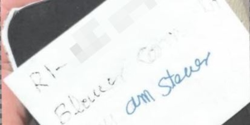 POL-HM: Zeugenaufruf: Wer verfasste die handgeschriebene Notiz? - Foto: presseportal.de