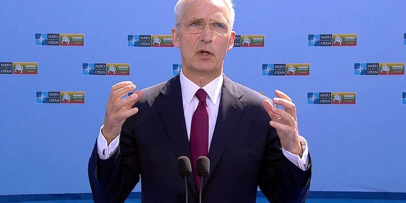 Jens Stoltenberg am 11.07.2023 in Vilnius - Foto: ?ber dts Nachrichtenagentur