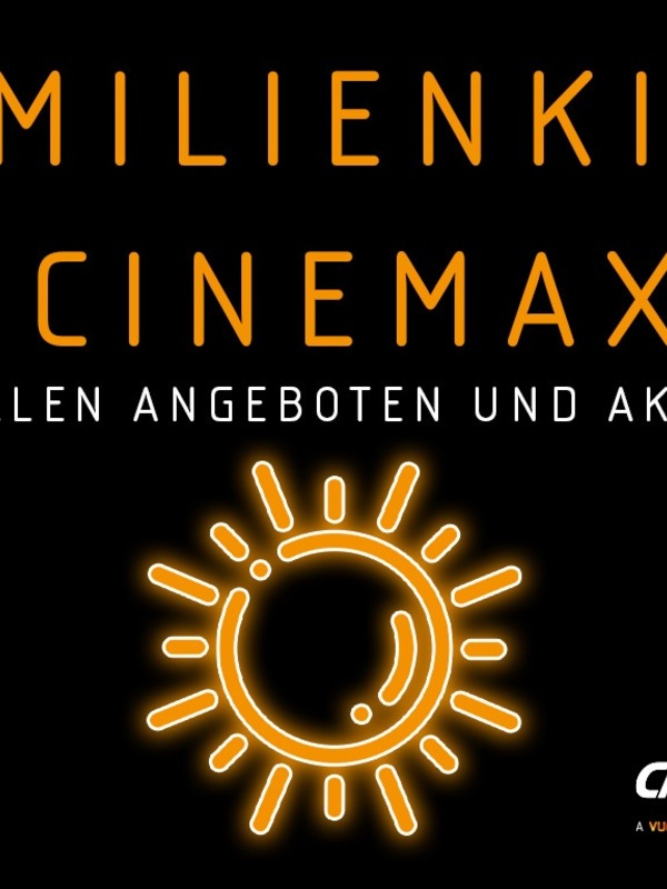 Cinema per le vacanze per famiglie al CinemaxX / programma di sconti, promozioni e intrattenimento