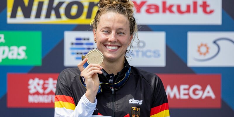 Gewann bei der WM in Fukuoka Gold im Freiwasser: Leonie Beck. - Foto: Jo Kleindl/DSV/dpa