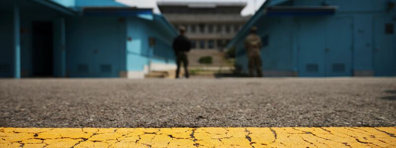 Blick auf die entmilitarisierte Zone, die die beiden Koreas trennt. - Foto: Kim Hong-Ji/Pool ReutersPool Reuters/AP