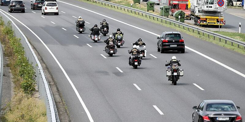 Harley-Fahrer auf der Autobahn am 15.07.2023 - Foto: ?ber dts Nachrichtenagentur