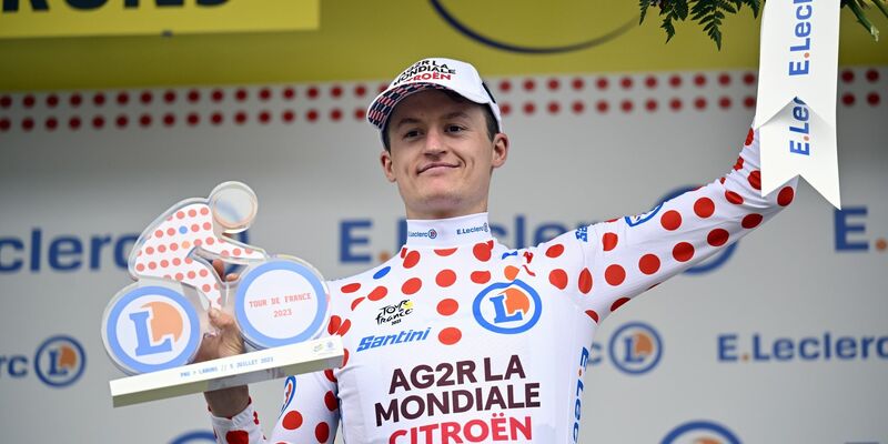 Gewann die Königsetappe der Tour de France: Felix Gall aus Österreich. - Foto: Dirk Waem/Belga/dpa