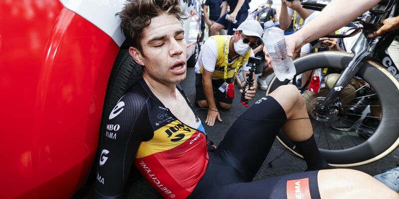 Steigt bei der Tour de France vorzeitig aus: Wout van Aert. - Foto: Pool Corvos Tim Van Wichelen/Belga/dpa