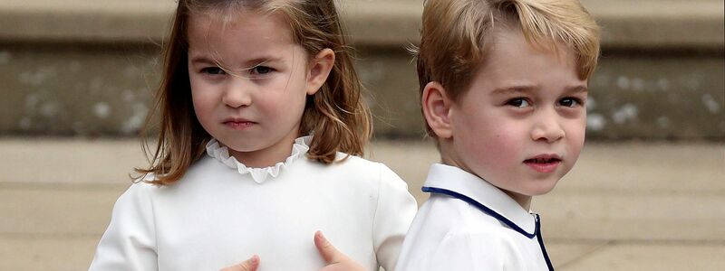 Prinzessin Charlotte und Prinz George 2018 am Schloss Windsor. - Foto: Steve Parsons/PA Wire/dpa