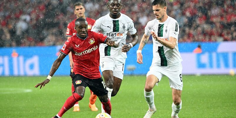 Bayer 04 Leverkusen soll Übereinkunft mit Aston Villa über einen Wechsel von Moussa Diaby gefunden haben. - Foto: Federico Gambarini/dpa