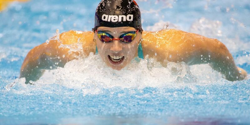 Angelina Köhler hat bei der Schwimm-WM einen deutschen Rekord über 100 Meter Schmetterling erzielt. - Foto: Andreas Gora/dpa