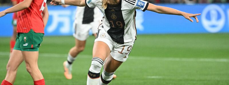Klara Bühl erzielte den dritten deutschen Treffer. - Foto: Sebastian Christoph Gollnow/dpa
