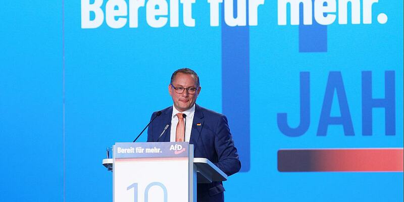 Tino Chrupalla auf AfD-Parteitag am 28.07.2023 - Foto: ?ber dts Nachrichtenagentur