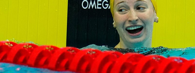 Die Australierin Mollie O'Callaghan stellte einen Weltrekord auf. - Foto: Petr David Josek/AP/dpa